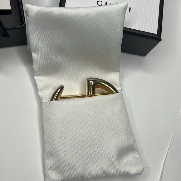 Gucci Large 3” Goldtone Belt Buckle With Bag and Box main image 4